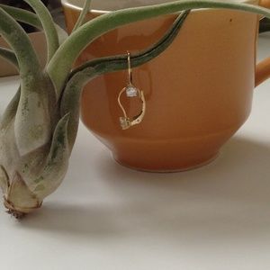 Diamond and 14K Gold Earring